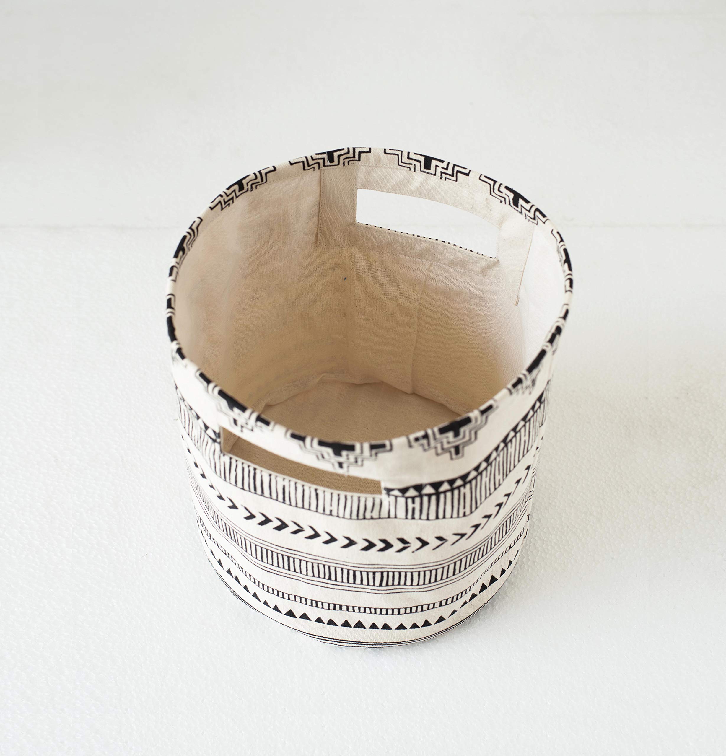 Amazon｜VLiving 収納バスケット コットンキャンバス生地 アステカ